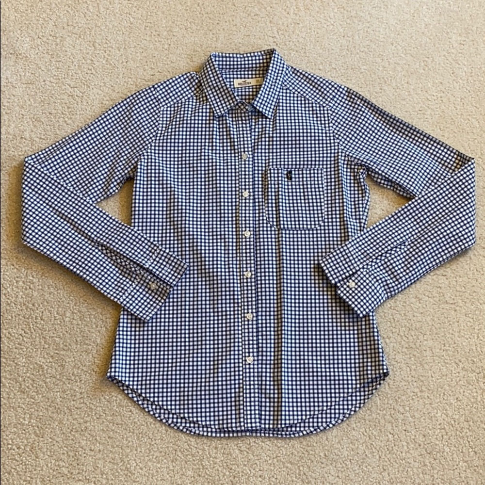 NWOT Hollister checkered button down